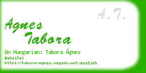 agnes tabora business card